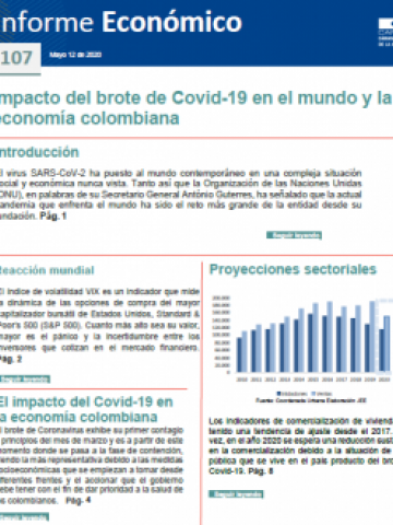 Impacto del brote de Covid-19 en el mundo y la economía colombiana